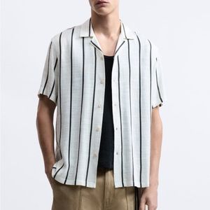 Zara men’s viscose striped shirt